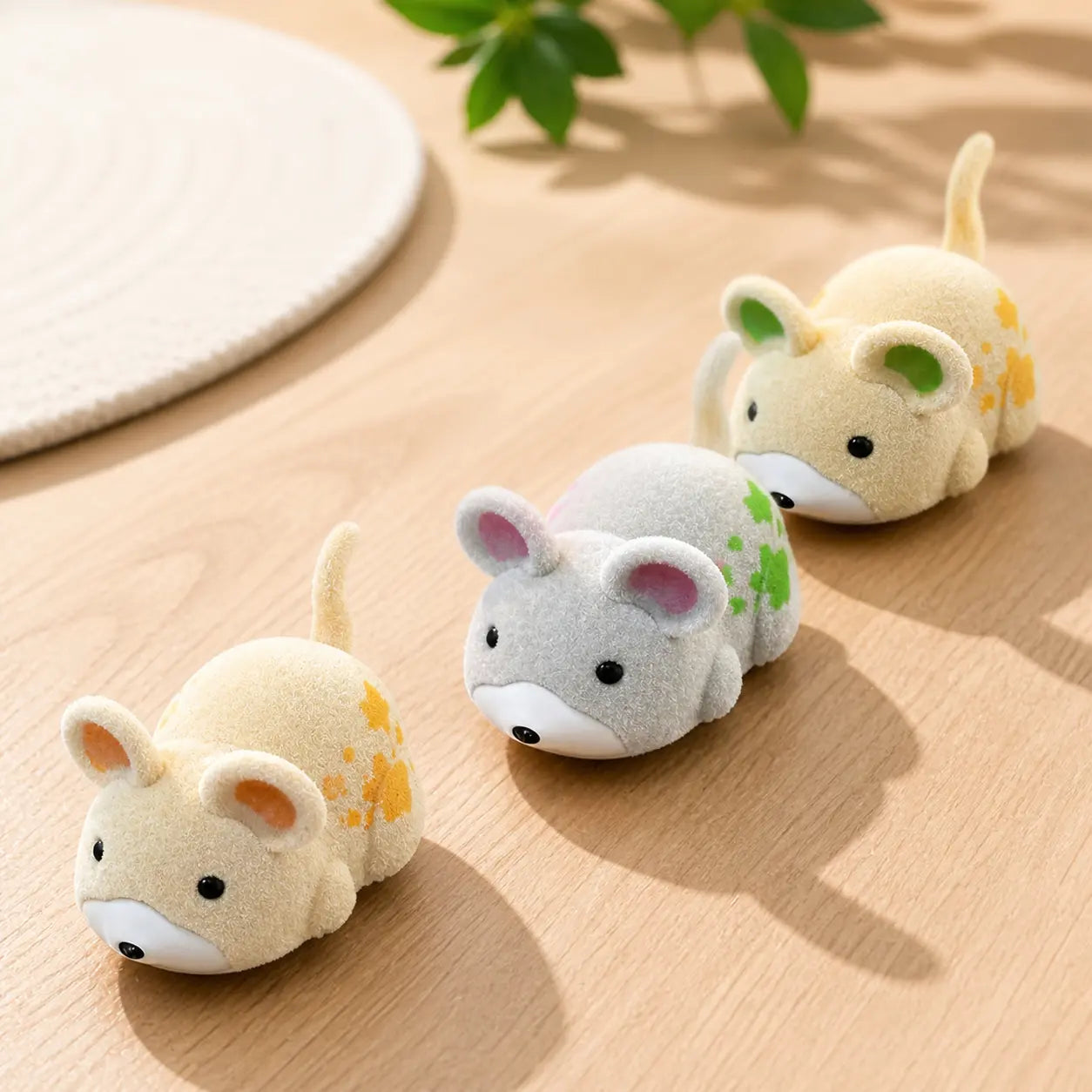 Interactive Electric Hamster Cat Toy Smart Moving Plush Pet Teaser Toy Automatic Moving Cat Toy for Indoor Cats Kittens