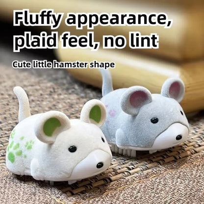 Interactive Electric Hamster Cat Toy Smart Moving Plush Pet Teaser Toy Automatic Moving Cat Toy for Indoor Cats Kittens